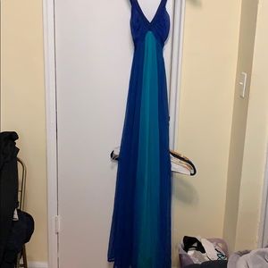 Ombré blue dress